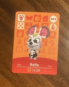 Bella # 069 Animal Crossing Amiibo Card AUTHENTIC - Picture 1 of 2