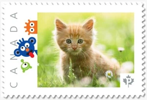 cp. KITTEN IN GRASS = RED CAT Picture Postage stamp MNH Canada 2018 [p18-06sn12] - Picture 1 of 2