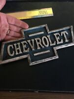 LBs Chevrolet Sign Cast Iron Patina Paint Finish Old Gas Oil Style Sinclair 2