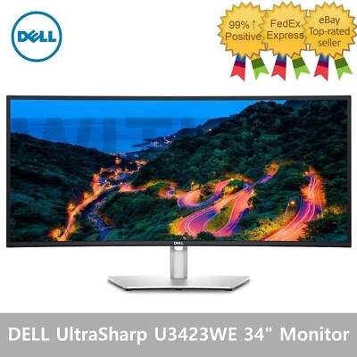DELL UltraSharp U3423WE 34" Curved Monitor - Tracking - Image 1 of 4