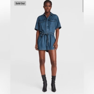 Rag & Bone Featherweight Surplus Romper - Lily Size S NWOT - Image 1 of 4