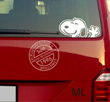 Aufkleber Snoopy 30x15cm S102 - ML oder MR Farbwahl Auto Wohnmobil Bus Heck