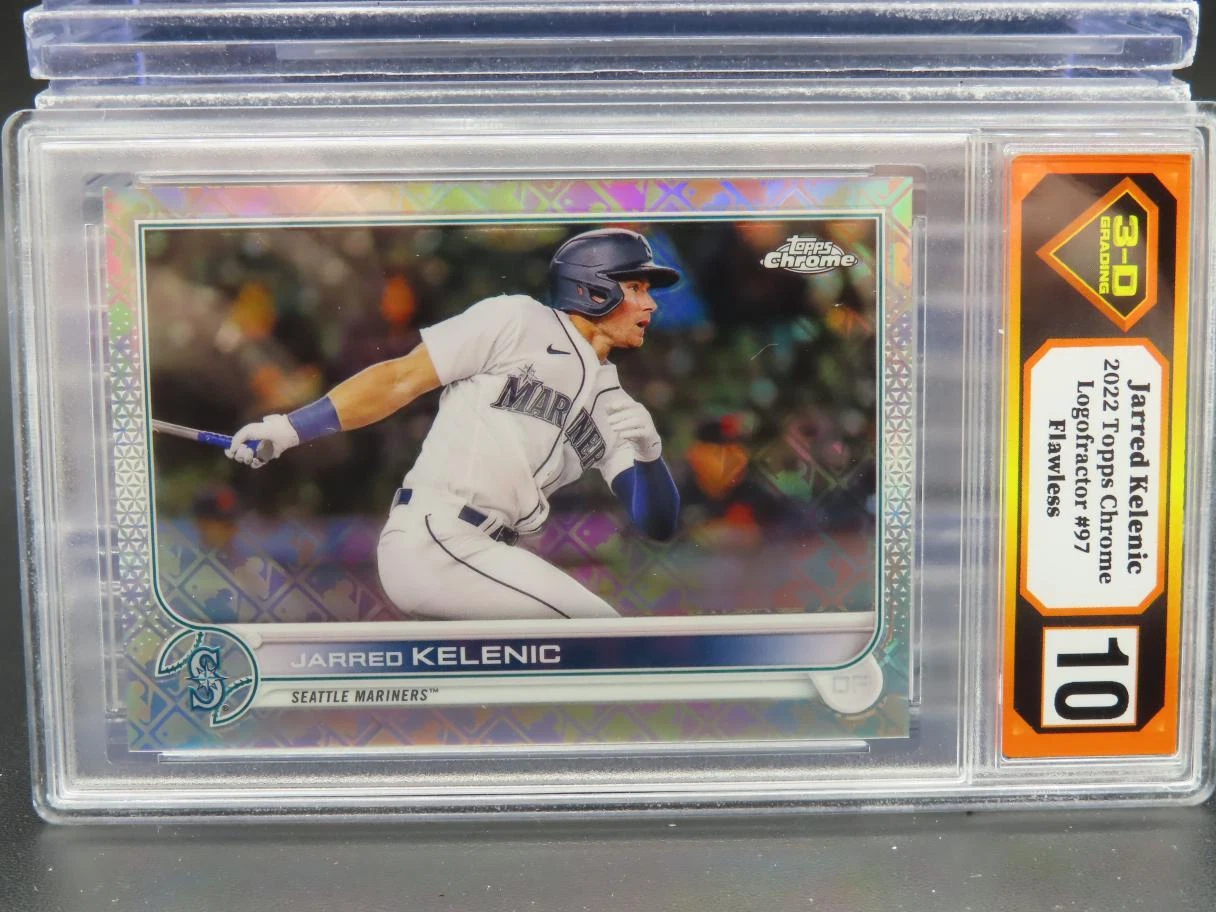 2022 Topps Chrome Logofractor Jarred Kelenic #97 3D 10 Flawless