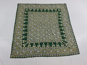 Vintage Traditional Kashmiri Crewel Embroidered Wall Hanging 138x130cm - Picture 1 of 13