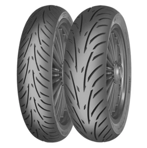 Scooter Tyres MITAS 3.50 -10 51P & 3.50 -10 51P TL Touring Force SC Pair - Picture 1 of 3