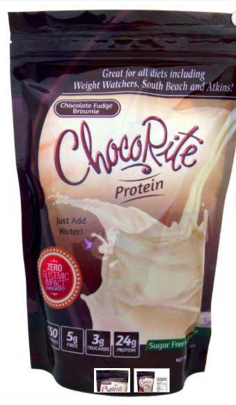 Keto: ChocoRite Chocolate Fudge Brownie Protein shake mix (3 net carbs)