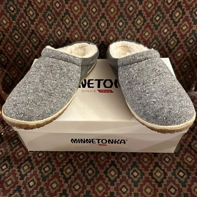 Minnetonka Women’s Tahoe Clogs Sz 6 Grey NEW IN BOX! $60! - Image 1 of 4