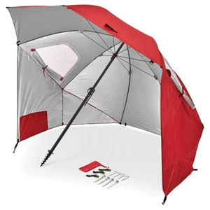 Sport-Brella 274cm Premiere XL Umbrella UPF 50+ Sun/Weather Protection w/Bag Red - Picture 1 of 7