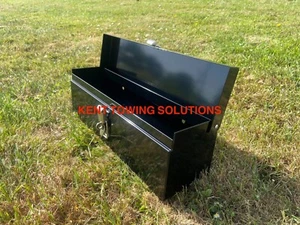 New Small Portable Toolbox Lockable Steel Free Postage 16.5x5x5Inch Lightweight✅ - Picture 1 of 7