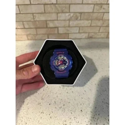 Rare htf CASIO Baby-G Purple Women's Watch BA-112-2AJF japan - Image 1 of 4