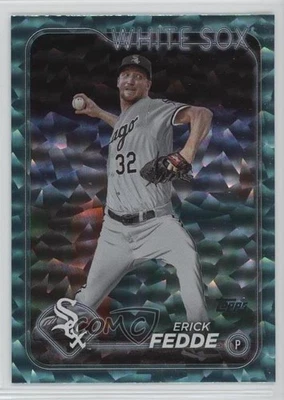 2024 Topps Series 2 Aqua Foil /399 Erick Fedde #405 - Image 1 of 2