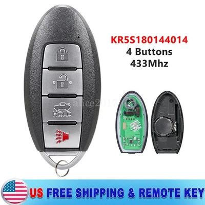 Mando a distancia inteligente sin llave para Nissan Máxima 2013 2014 2015 KR5S180144014 Foto 1 de 4