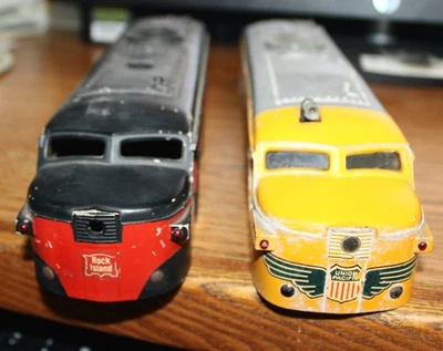 VINTAGE POSTWAR LIONEL O GAUGE ROCK ISLAND & UNION P ACIFIC ALCO A UNIT  SHELL - Image 1 of 4