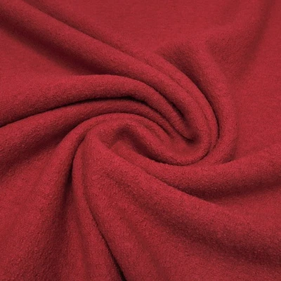 Stoff Ital. leichter Merino Feinwalk Walkloden rot 2 Kleiderstoff Mantelstoff - Bild 1 von 4