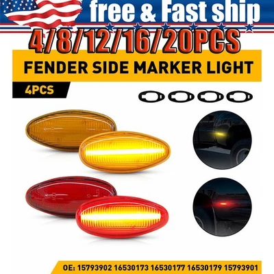 Luces de señalización LED de doble cama para Silverado GMC Sierra 2500HD 3500HD 01-074-20x Foto 1 de 4