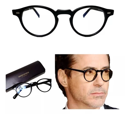 Gafas Oliver Peoples Nuevo de Lote Antiguo Modelo Gregory Peck 47mm Hechas en Italia Piano Negro  Foto 1 de 4