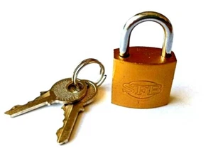 Small Padlock 20 mm With Two Keys - Picture 1 of 1
