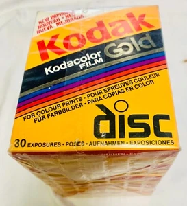 Kodak Disc Gold Film 2-Pk 30 Exp Kodacolor Print Exp. 1990's - Lot of 5 rolls - Picture 1 of 5