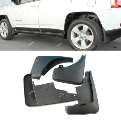 For 2011-2017 Jeep Compass Deluxe Molded Front Rear Set Splash Guards Mud Flaps Foto 1 de 4