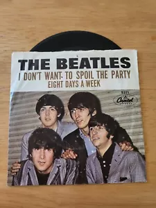 THE BEATLES Eight Days A Week / I Don't Want to 45 Vinyl Capitol Records 5371 (c - Picture 1 of 9