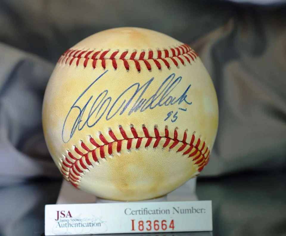 Bill Madlock Jsa Certed National League Autograph Baseball Authentic Signed - Image 1 of 1