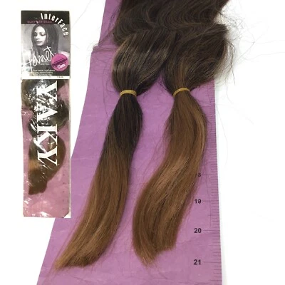 InterFace Janet Collection Silky Yaky Braid: T1B/30 (Two-Tone Light/Dark Brown) - Image 1 of 4