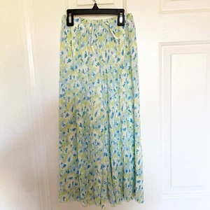 NWT Zara Girls Floral Pleat Culottes Baggy Wide Pants Boho Crew Pointelle 7 - Picture 1 of 8