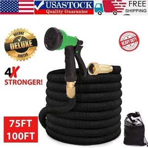 4X Stronger Deluxe Expandable Flexible Garden Hose Water Hose 25, 50, 75, 100FT - Picture 1 of 16