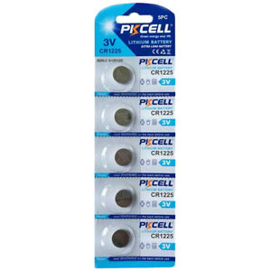 5 PCS CR1225 Coin Button Cell 3V Lithium Battery (PKCELL)