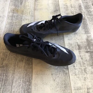 ADIDAS Sprintstar Spikes Track Cleats 6 Spike Pins Black White Lightweight - Picture 1 of 8