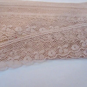 300cm English Vintage Antique Cotton Lace Cream Heirloom Doll Sewing 1940s New c - Picture 1 of 6