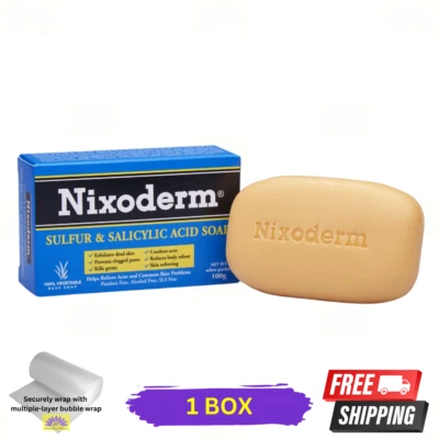 1 X Sabonete Nixoderm Enxofre e Ácido Salicílico para Acne e Problema Comum de Pele 100g - Imagem 1 de 4