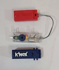 K'NEX Blue Motor and Short Tether Cable Red & Clear Motor Lot Working/Tested - Picture 1 of 4