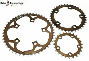 Suntour XC Pro Powering 46/36/24 MTB Chainrings Bronze 1991 Model 78/49/18g - Picture 1 of 12