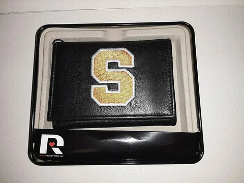Syracuse Orangemen NCAA Embroidered Leather Tri-fold Wallet Cover