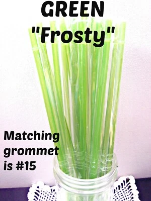 Pajitas "FROSTY", 9/32" X 9" u 11", Colores Escarchados Sólidos, Reutilizables Foto 1 de 4