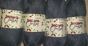 500g BRAVO FINE 3/4 PLY COTTON BLEND YARN. SOCKS. LACE.  Darkwash Denim blue - Picture 1 of 3