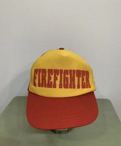 Vintage Hat Trucker 1980s Firefighter SnapBack - Picture 1 of 5