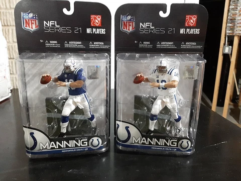 Peyton Manning 2009 McFarlane Series 21 Blue & White Jersey Indianapolis Colts Cover