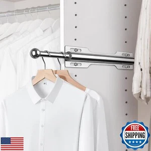 FIRJOY Valet Rod for Closet Pull Out (Silver) - Picture 1 of 5