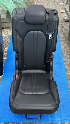 Ford Expedition Max 2018-2023 segunda fila asiento de salto medio trasero cuero negro Foto 1 de 4