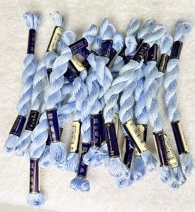 18 MINT Anchor Perle Pearl Cotton #128 Lt Blue Embroidery Floss Vintage Skein - Picture 1 of 3
