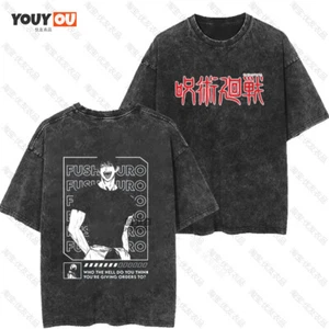 Camiseta Algodón Jujutsu Kaisen Fushiguro Toji DE COLECCIÓN Lavado Mangas Cortas Regalo - Imagen 1 de 9
