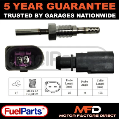 FuelParts Exhaust Gas Temperature Sensor For VW Crafter 2009-2013 2.5 TDi #2 - Image 1 of 2