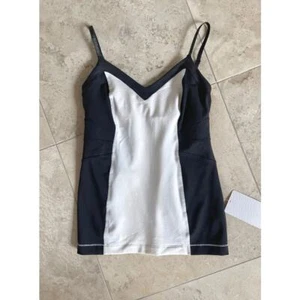 Lululemon NWT black/cream Elongate Tank 8 - Picture 1 of 2