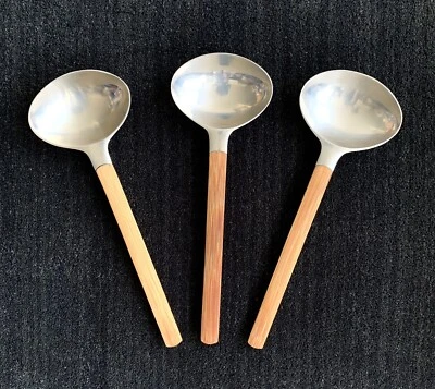 Jens Quistgaard for Dansk Salad Serving Spoon ~ Toke ~ Stainless, Bamboo ~ MCM - Image 1 of 3