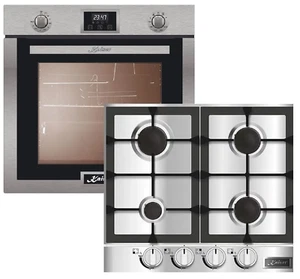 Kaiser Gas Herd Set EG 6372 + KG 6357, Elektro Backofen 67L, Gas Kochfeld 60 cm