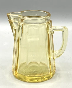 Heisey Sahara Yellow McGrady 7 oz Glass Syrup Pitcher No Lid Made 1929-1948 - Picture 1 of 8