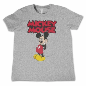 Mickey Mouse Red Logo Walt Disney Official Childrens Tee T-Shirt Boys Kids - Picture 1 of 1