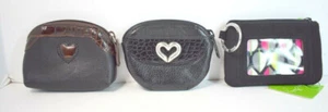 Change Purse Lot Brighton Vera Bradley Heart Black Brown - Picture 1 of 10